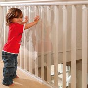 Kidkusion Indoor/Outdoor Banister Guard , Clear , 15' L x 33" H , Child and Pet Safety Barrier