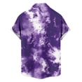 thumbnail image 5 of COSFO Summer Men's Button Down Shirts Short Sleeve Beach Tie Dye Shirts Casual with Pocket Relaxed Fit Collared Tops, 5 of 6