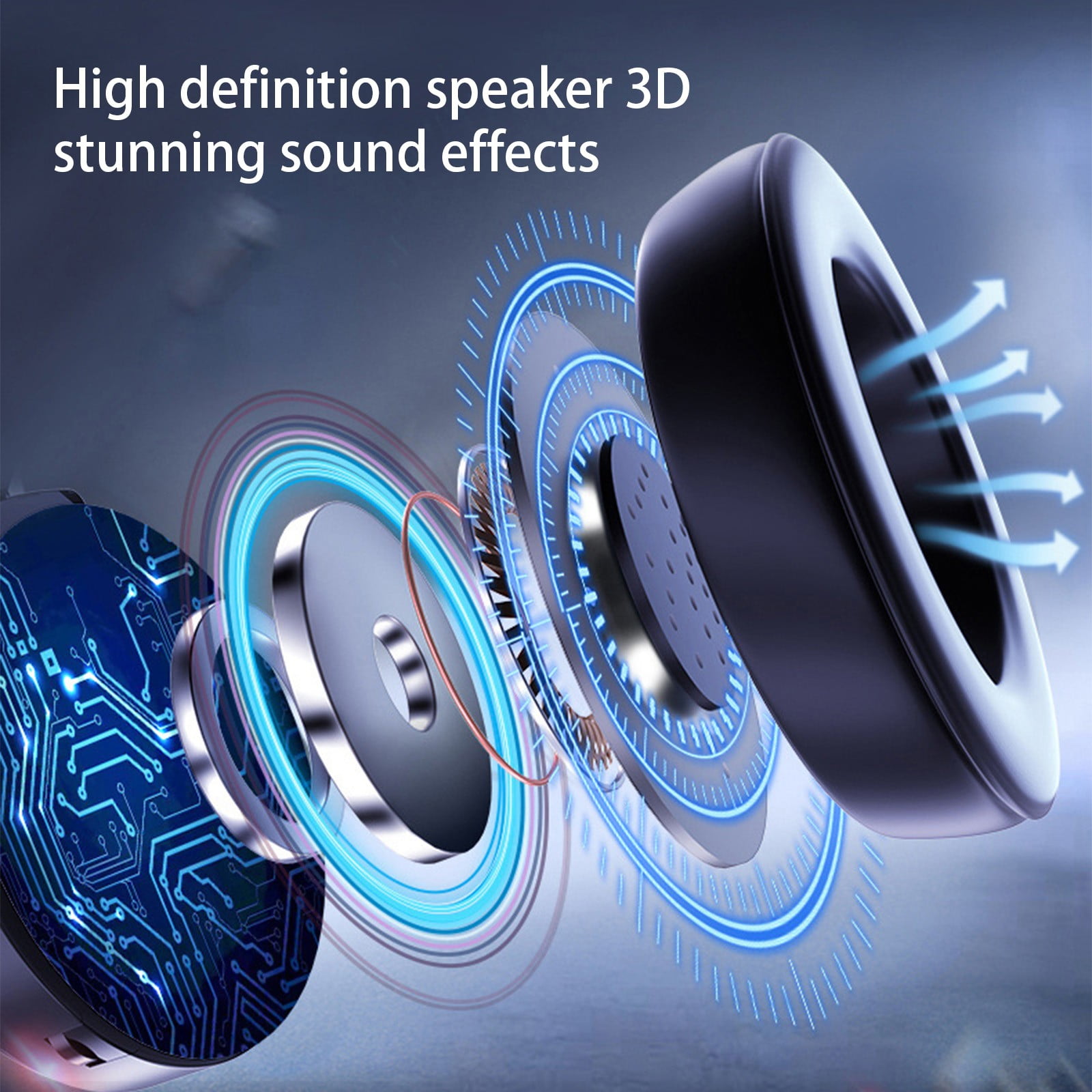 WWG Bluetooth 5.0 Motorbike Helmet Headset Full Half Helmet Wireless Headset Long Range IPX6 Waterproof 20H Battery Life
