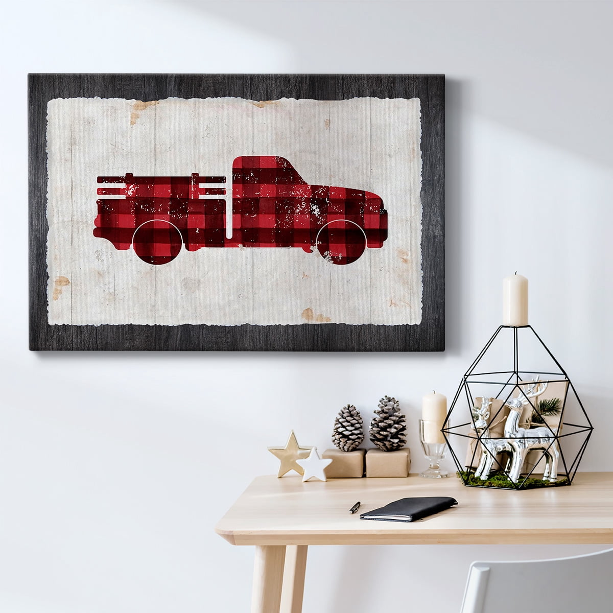 Checkered Truck- Gallery Wrapped Canvas