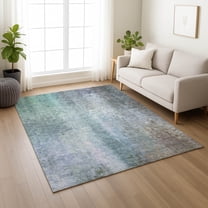 Addison Rugs Chantille Indoor/Outdoor Transitional Abstract Seafoam Machine Washable Rectangle Rug, 10' x 14'
