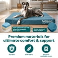 thumbnail image 5 of FurHaven Pet Products | Deluxe Cooling Gel Memory Foam Orthopedic Oxford Indoor/Outdoor Water-Resistant Bed for Dogs & Cats, Deep Lagoon, Jumbo Plus, 5 of 9