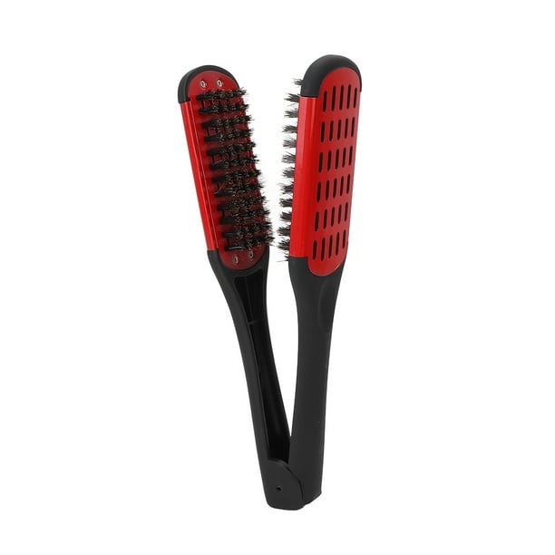 Peine para alisar el cabello, abrazadera para alisar el cabello, buen cepillo de doble cara, plancha para alisar el cabello, peine para peinar el cabello liso, artesanía superior