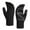Black, variant on Winter Unisex Thermal Gloves With Grip Two Finger Design Touchscreen Warm And Thick Blended