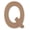 Q, variant on 6 Pack: 8" Wood Block Letter by Make Market®