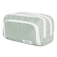 thumbnail image 1 of Estuche grande para lápices con compartimentos, bolsa para lápices de gran capacidad, bolsa para guardar lápices, bolsa para bolígrafos, color verde, 1 of 6