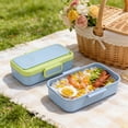 thumbnail image 1 of Juego de Loncheras de Plástico para Niños y Adultos: Recipiente Portátil Apto para Microondas con Tenedor y Cuchara. Diseño a Prueba de Fugas para La Escuela, La Oficina o Comidas Al Aire Libre., 1 of 6
