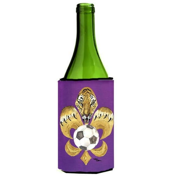 Tiger Fleur De Lis Soccer Wine bottle sleeve Hugger