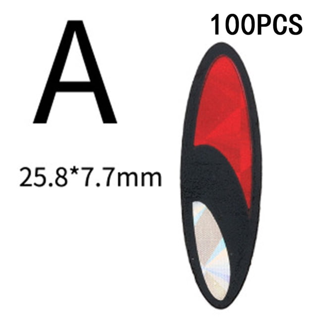 100pcs Luya Faux Appât Flash Plat Autocollant Retour Colle Simulation Fisheye