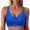 Blue, variant on Women Plus Size Bikini Top Only Twist Front Swimsuit Top Push Up Full Coverage Bathing Suit Swim Bra for Large Bust