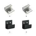 thumbnail image 4 of Electronicheart Ceramic Tile Hook Stainless Steel Rack Home Living Room Bedroom Kitchen Bathroom Billboard Photo Frame Display Board Holder Black L, 4 of 8