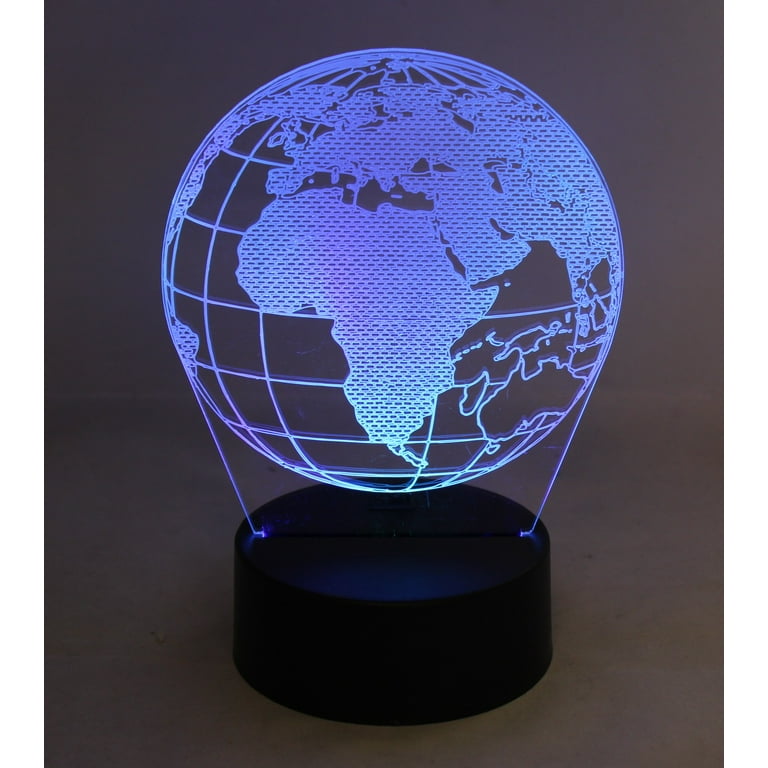 EARTH Globe Lamp  ライト GOLD ILLUMINATING WORLD GLOBE 4 WAY TOUCH LAMP CONTROL LIGHT