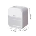 thumbnail image 2 of Wall Mounted Roll Tissue Container Waterproof Dustproof Tissue Box for Bathroom Bedroom Living Room, 2 of 2