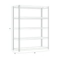 thumbnail image 5 of Iron Horse 3800 Riveted Steel Shelving 5-Shelf Unit, 24D x 48W x 72H, Black, 5 of 5