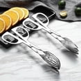thumbnail image 2 of Pinzas para ensalada (2 uds.), pinzas de acero inoxidable resistentes, pinzas para ensalada para servir, pinzas para servir pequeñas, pinzas de cocina perfectas, 2 of 5