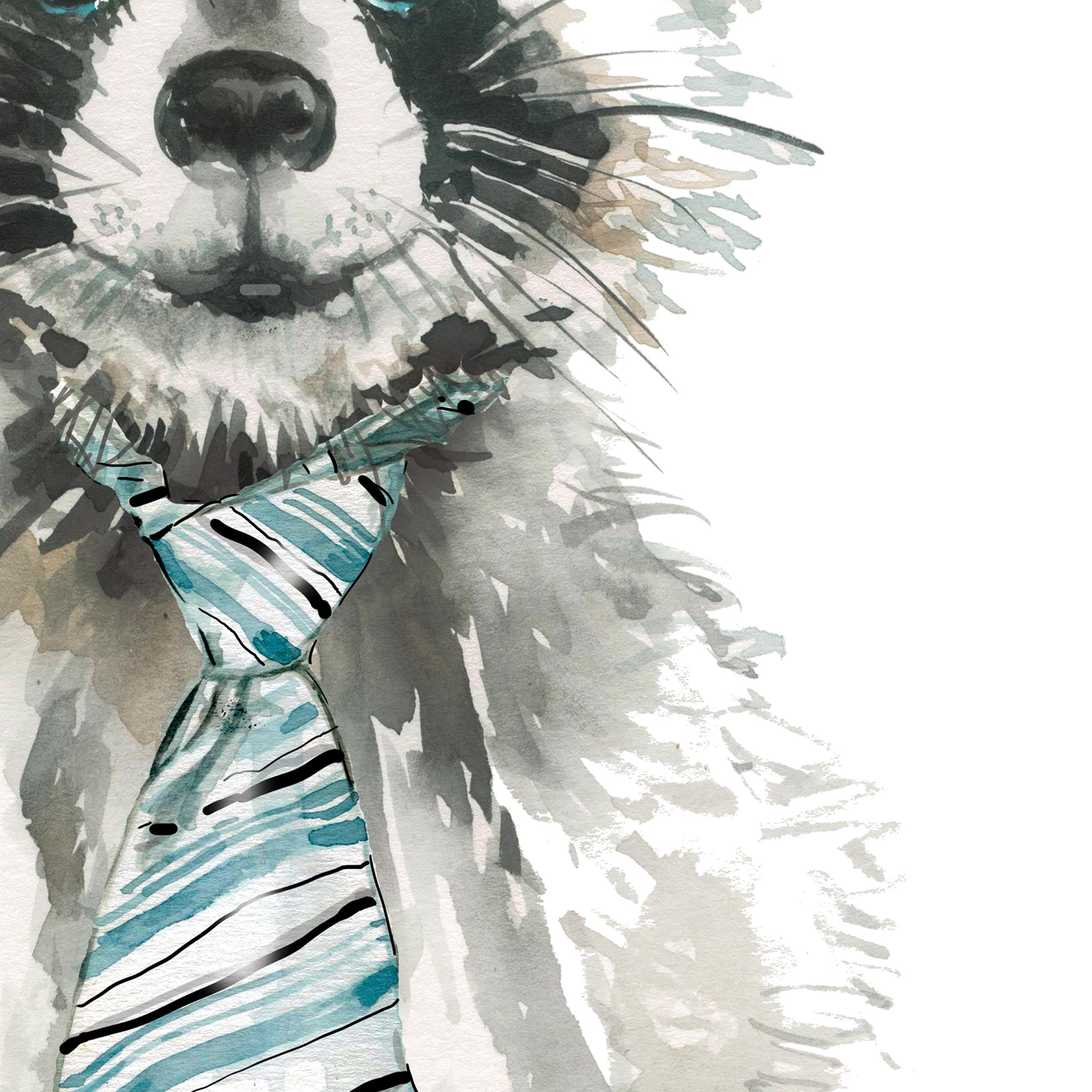 Fox Deer Rabbit Raccoon by Carol Robinson Wrapped Canvas Art Print Set of 4