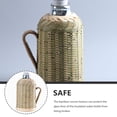 thumbnail image 2 of Raindrops 1Set Retro Chinese Water Kettle Insulated Bamboo Woven for Home Use, 2 of 7
