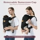 thumbnail image 4 of Shiaon Portabebés para recién nacidos y niños pequeños, acogedor portabebés (7-30 libras), portabebés fácilmente ajustable, portabebés liviano, negro, 4 of 5