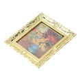 thumbnail image 1 of Miniatures Art Painting, Decoration Simulation Model Flower Pattern Dollhouse Oil Painting Gold Frame  For Living Room, 1 of 8