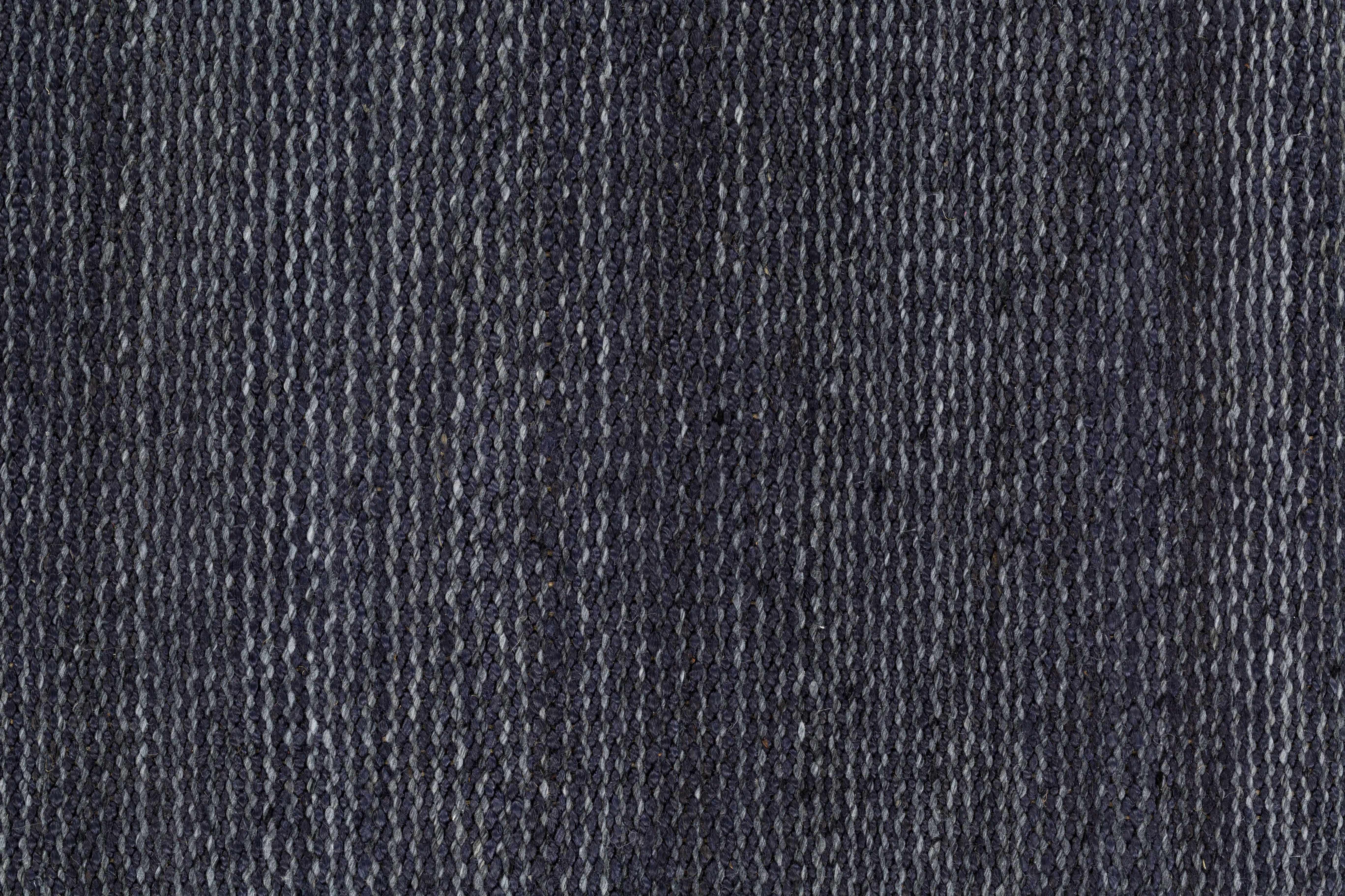 Hauteloom Pima Jute Hallway, Kitchen Runner Rug - Contemporary - Teal, Slate Blue - 2'6" x 8'