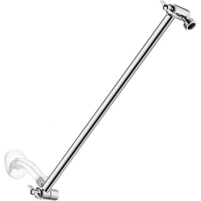 Adjustable Shower Head Extension Arm with Locking Set Screw Solid Brass Matt Angle Height Adjustable Easy to Install G/ Universal Connector Compatible (Matt )