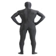 thumbnail image 4 of Traje de Spandex de cuerpo completo Zentai Constume Unitard Traje de gris Zulema Spandex Bodysuit, 4 of 6