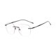 thumbnail image 5 of Gafas para ojos, gafas elegantes, informales, sin montura, para festivales, fiestas, vacaciones, ocio Negro, 5 of 7