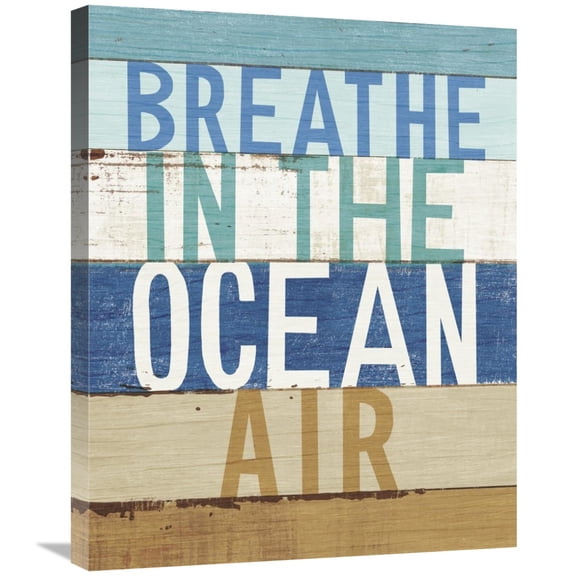 Global Gallery's 'Beachscape Inspiration V' By Michael Mullan Stretched Canvas Wall Art