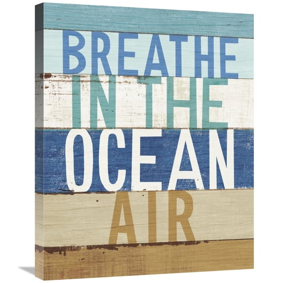 Global Gallery's 'Beachscape Inspiration V' By Michael Mullan Stretched Canvas Wall Art