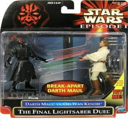 Star Wars: Episode 1 - The Final Lightsaber Duel (Obi-Wan vs. Darth Maul) Action Figure (Best Darth Maul Lightsaber)