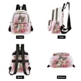 thumbnail image 2 of Fashion Quilted Backpack for Women Lightweight Travel Daypack Casual Bag for Shopping Travel A Gray-white Cat S, 2 of 7