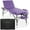 Lavender, variant on Saloniture Professional Portable Lightweight Tri-Fold Massage Table with Aluminum Legs - Includes Headrest, Face Cradle, Armrests and Carrying Case, Cream