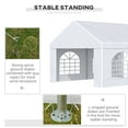 thumbnail image 5 of Outsunny 13x16.5 ft White Event Outdoor Canopies, Heavy Duty, 5 of 9