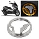 thumbnail image 1 of Cubierta del tanque de combustible de la motocicleta Tapa de aceite Material de aleación de aluminio Compatible con Yama-ha NMAX 155 2015-2016(gris) Ecomeon no, 1 of 5