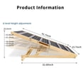 thumbnail image 6 of Dog Ramp for Couch – Small Dog Ramp for Sofa, 6 Adjustable Heights from 14" to 25", Portable Stable Pet Steps with Non-Slip Pad, for Sofa, Couch, Stairs, Natural Wood, 6 of 6