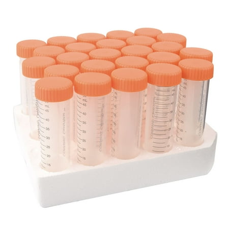 Unique Bargains Chemical Lab Sample Testing Centrifuge Tubes Vials 50ml 1.7oz 25 Pcs