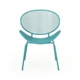 thumbnail image 6 of Hamdan Outdoor Modern 2 Seater Iron Chat Set, Matte Teal, 6 of 10