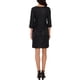 thumbnail image 3 of VESTIDO DE MUJER INSPIRE CHIC LENTEJUELAS GLITTER MANGAS DE LONGITUD DE CODO CUELLO EN V VESTIDOS DE FIESTA CÓCTEL MINI TALLA S NEGRO, 3 of 6