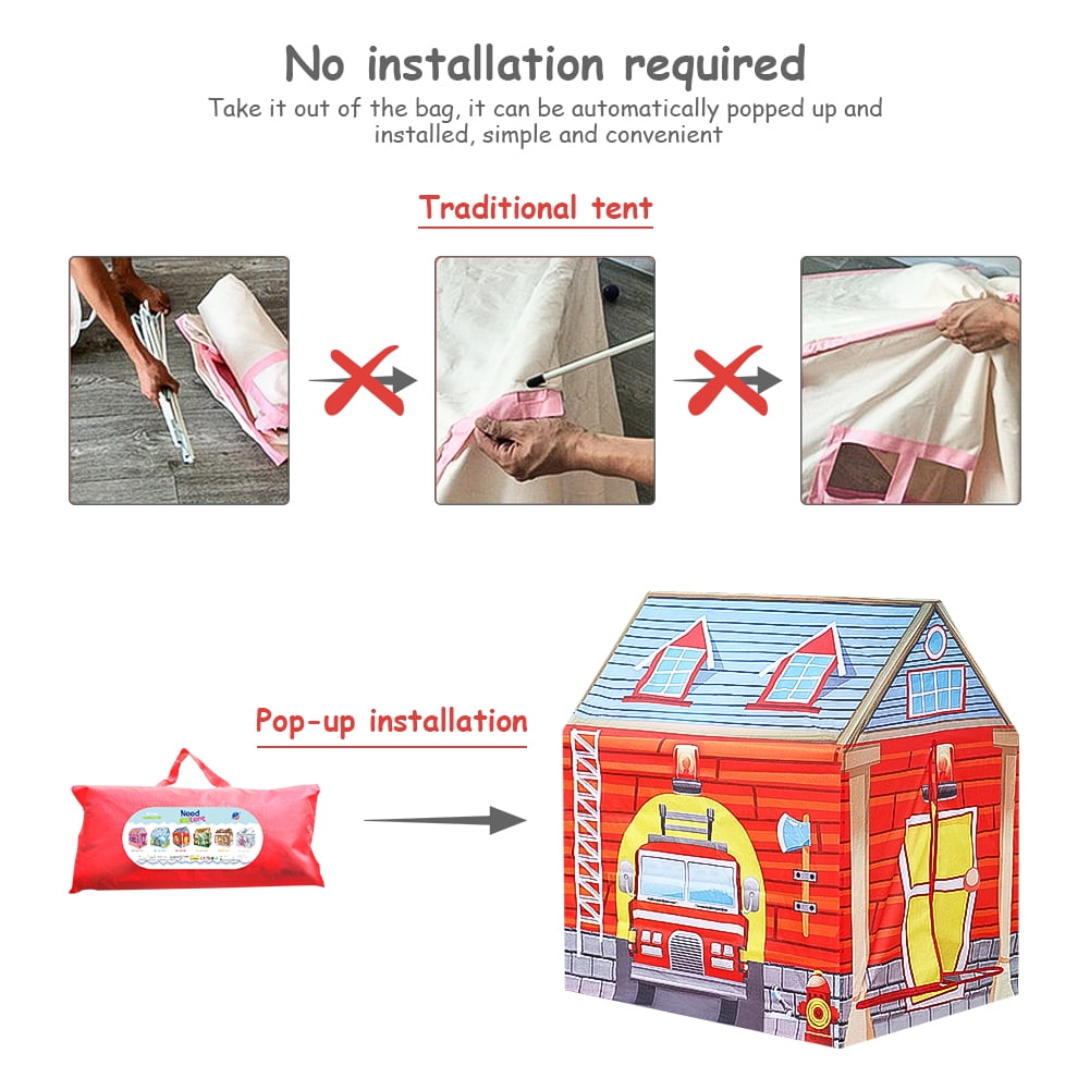 Kepooman Play Tent for Kids, Indoor Playhouse Tents with Lifelike House Design, Birthday and Christmas Toy Gift for 3, 4, 5 and 6 Year Old Children Kepooman Play Tent for Kids, Indoor Playhouse Tents with Lifelike House Design, Birthday and Christmas Toy Gift for 3, 4, 5 and 6 Year Old Children