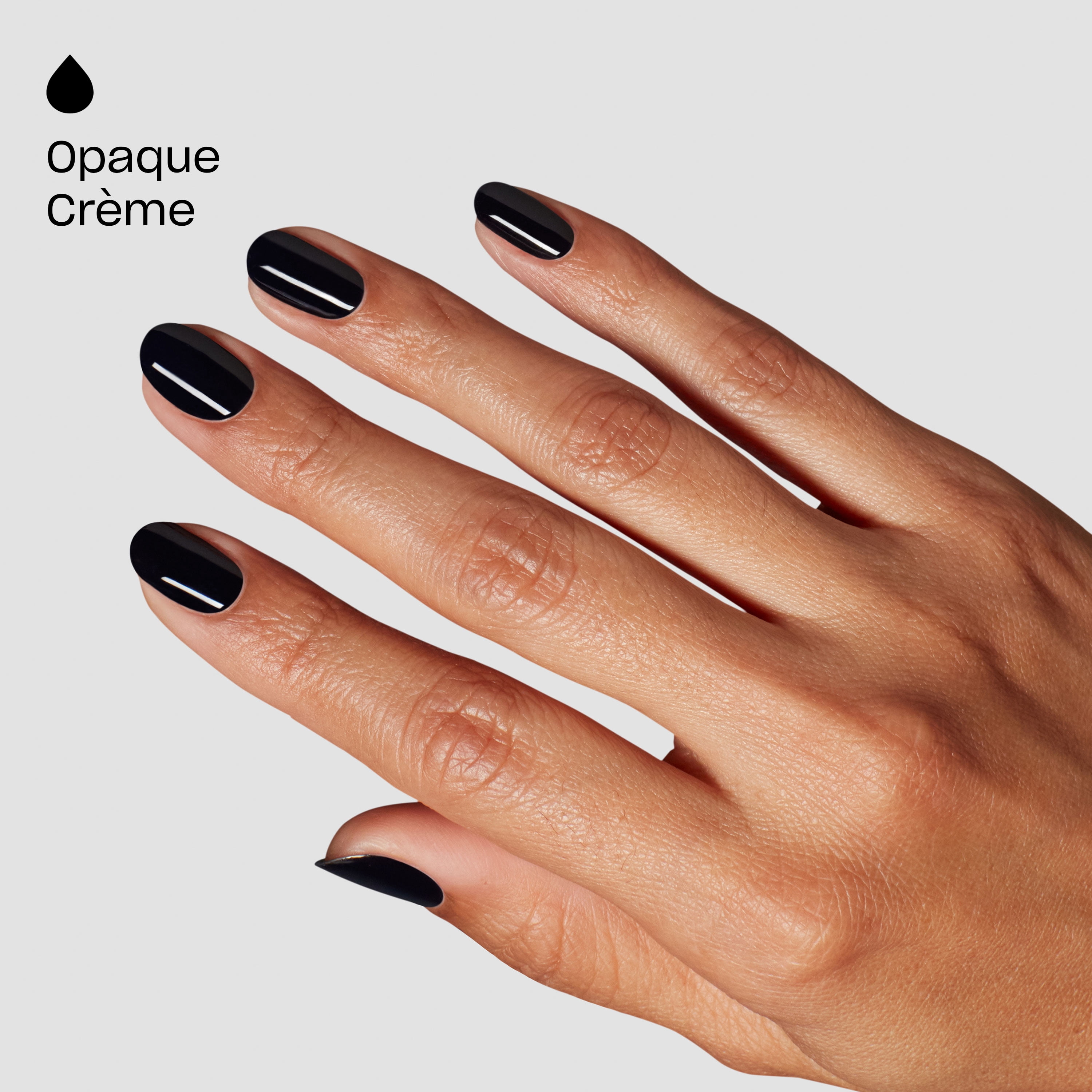 OPI GELement Collection, EMOtional, Black Gel Nail Polish, 9 mL, 0.3 Fl. Oz.