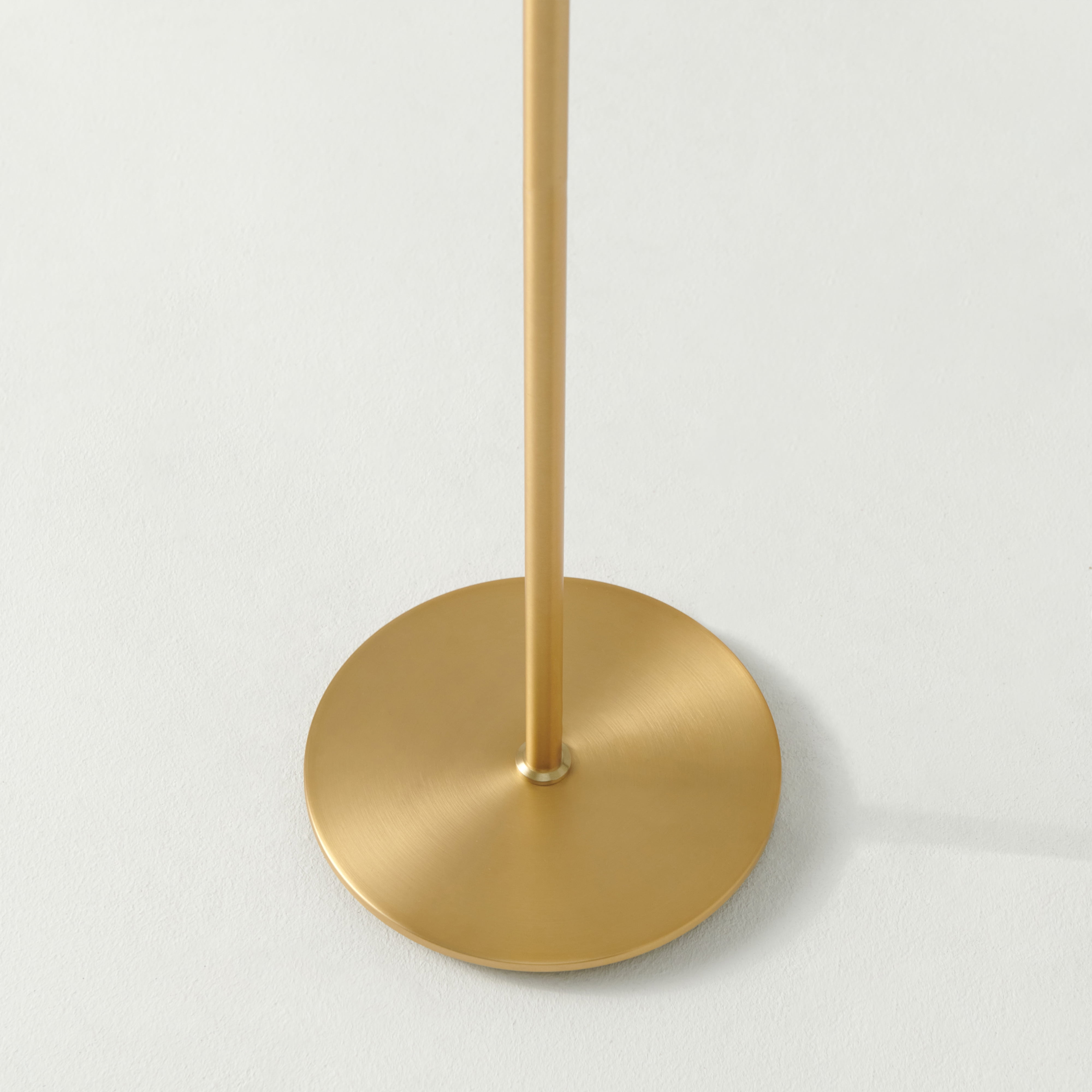 Brightech Gemini Mid Century Modern LED Floor Lamp with 3-Way Dimmer - Brass