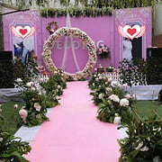Aisle Runners Wedding Accessories Pink Aisle Runner Carpet Rugs for Step and Repeat Display, Ceremony Parties and Events Indoor or Outdoor Decoration 59 Inch Wide x 30 feet Long