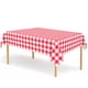 thumbnail image 1 of Mantel CINSOEN, 54 x 108 pulgadas, rojo y blanco a cuadros, impermeable, 1 of 7