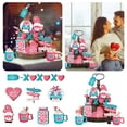 thumbnail image 2 of Fdelink Desktop Ornament Valentine'S Day Layered Tray Decoration Valentine'S Day Dwarf Decoration Desktop Supplies Desktop Ornament (Pink), 2 of 9
