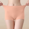 thumbnail image 2 of KHONTS Women's Seniors Plus Size Ribbed Panties Comfy Soft Seamless Full Coverage Boxer Brief High Waist Tummy Control Briefs Pink XXXXXXL, 2 of 9