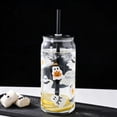 thumbnail image 4 of Way to Celebrate Halloween Mixed Ghost Glass Can Sipper Tumbler, 20 oz, 4 of 6
