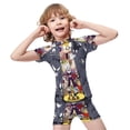 thumbnail image 4 of The Cuphead Show Boys 2-Piece Swimsuit Set, Short Sleeve Rash Guard & Swim Trunks, 4 of 7