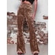 thumbnail image 4 of Pantalones largos de mujer de primavera y otoño, micropantalones de mujer europeos y americanos, pantalones anchos casuales de terciopelo dorado de cintura alta para mujer, 4 of 6