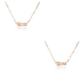 thumbnail image 2 of Sonducket Letra inglesa Constelaciones Tema Amistad Collar Ins Colgante para Amante Amigo Festival Regalos Oro rosa aries Aries 2Conjunto, 2 of 6