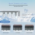 thumbnail image 3 of Portable Ice Maker with Handle, 26Lbs/24H Auto-Clean Countertop Ice Making Machine, 9 Cubes Ready in 6 Mins, Stainless Steel, 3 of 9